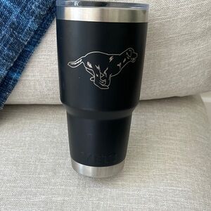 Custom YETI Black Tumbler with lab Graphic